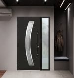 black entry door