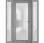 Panora 8102 Grey Ash / Door unit with 2 Sidelites