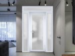 Panora 8102 White Silk / Door unit with 2 Sidelites & Transom
