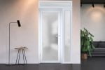 Panora 8102 White Silk / Door unit with Sidelite & Transom