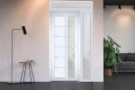 Panora 8088 White Silk / Door unit with Sidelite & Transom