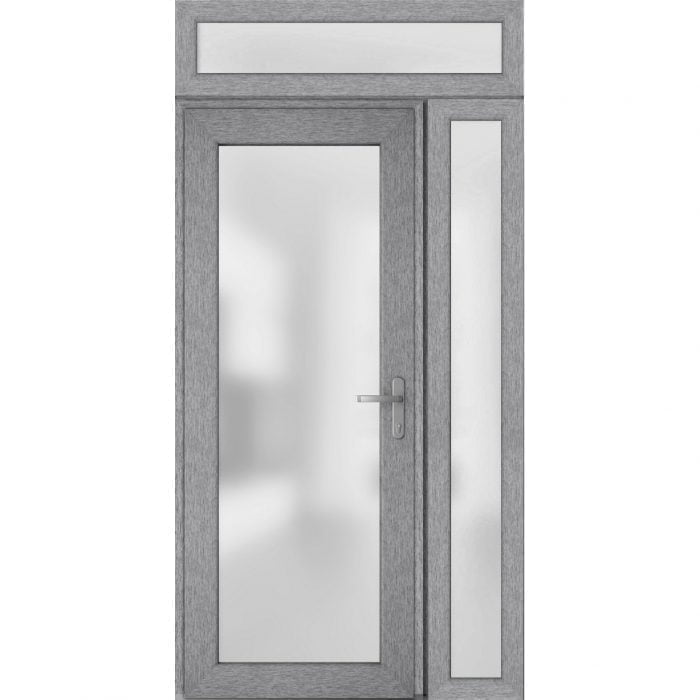 Panora 8102 Grey Ash / Door unit with Sidelite & Transom