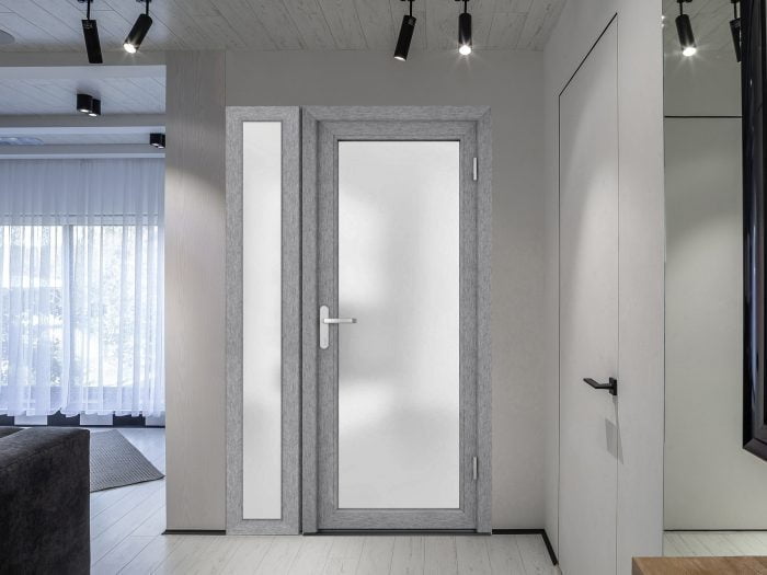 Panora 8102 Grey Ash / Door unit with Sidelite