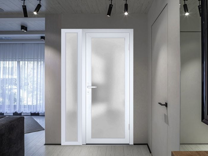 Panora 8102 White Silk / Door unit with Sidelite