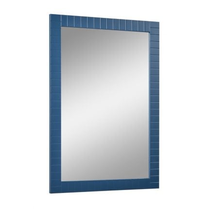 Mirror For Bath Vanity Trevi Collection Blue Matte