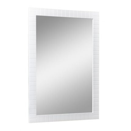Mirror For Bath Vanity Trevi Collection White Matte - 28"