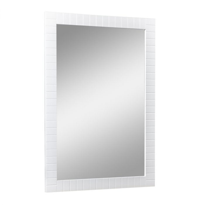 Mirror For Bath Vanity Trevi Collection White Matte - 28"